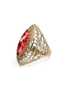 Ring Ruby 14K Yellow gold Vintage Jewlery vrc090y